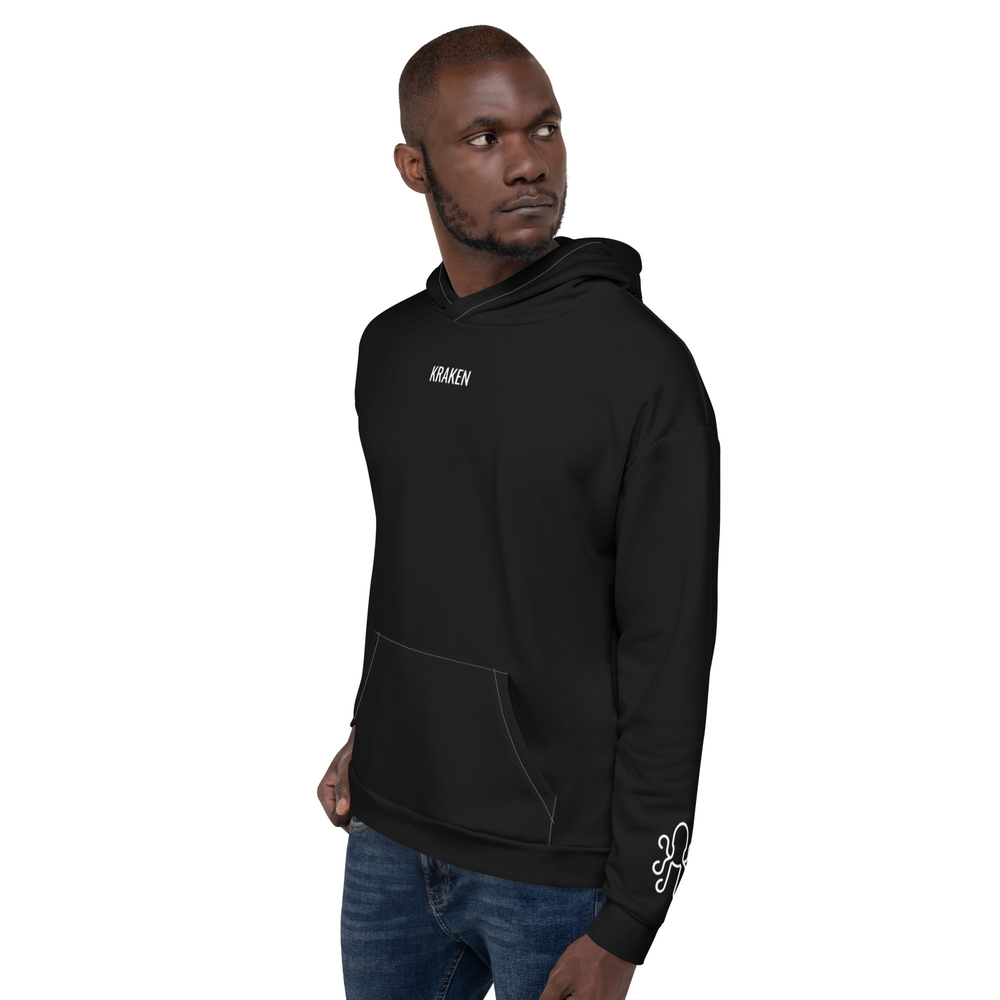 Kraken Golf Simple Black Hoodie - Kraken Golf