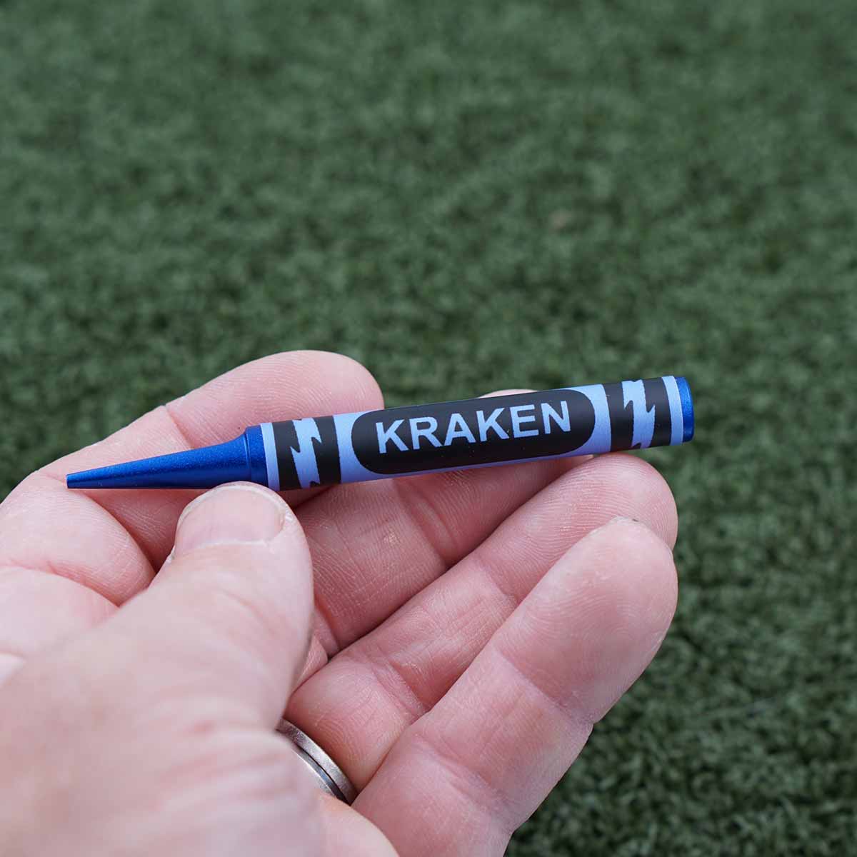 Blue Hazard Crayon Golf Divot Tool