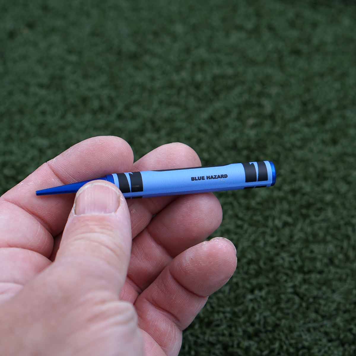 Blue Hazard Crayon Golf Divot Tool