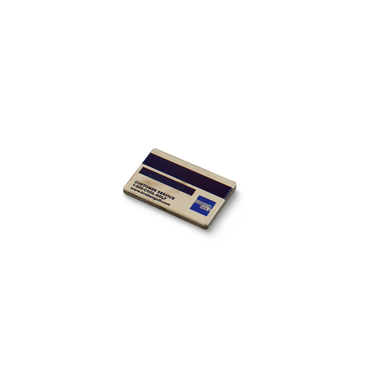 Gold Drip Credit Card Ball Marker - Titanium