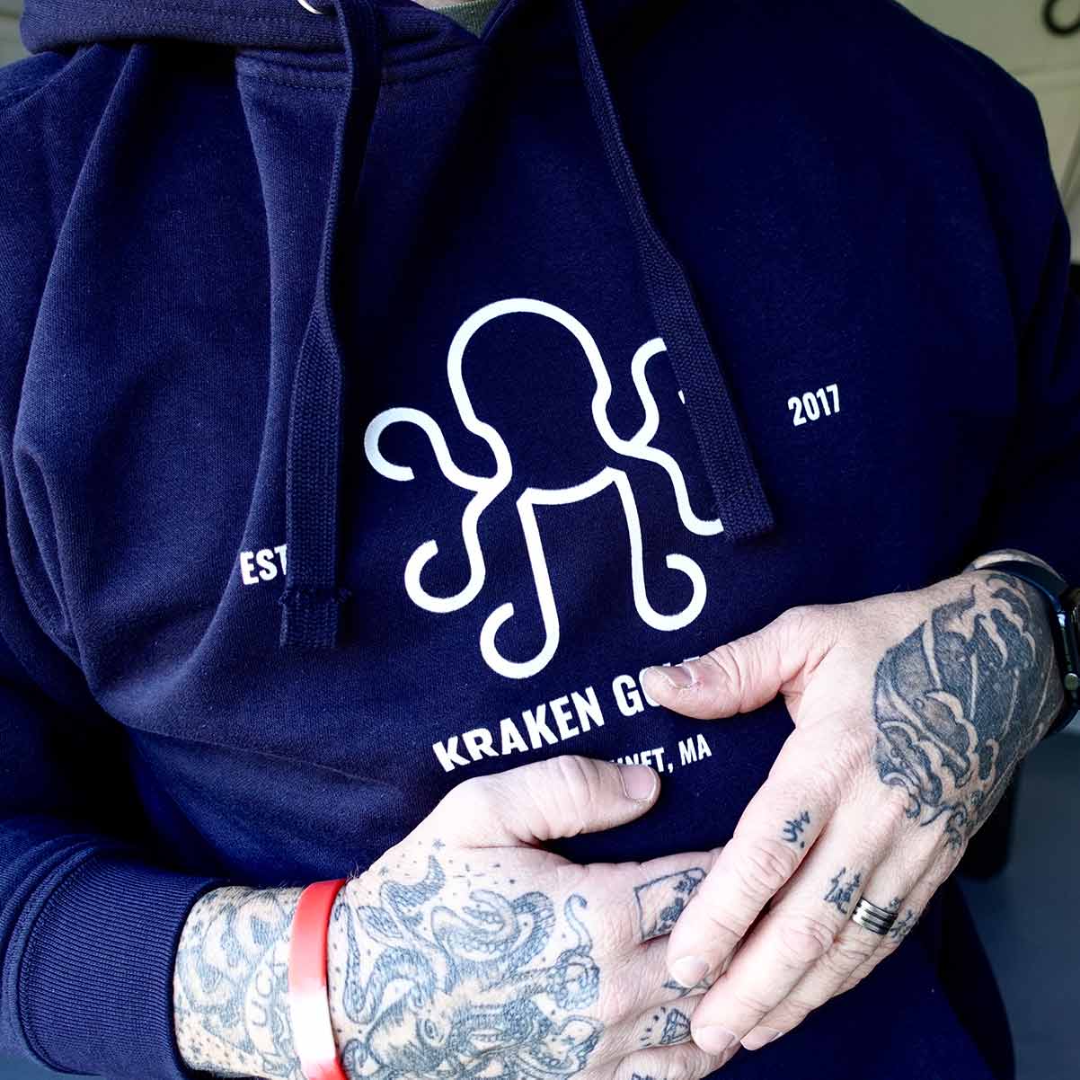 Kraken Logo Hoodie - Navy