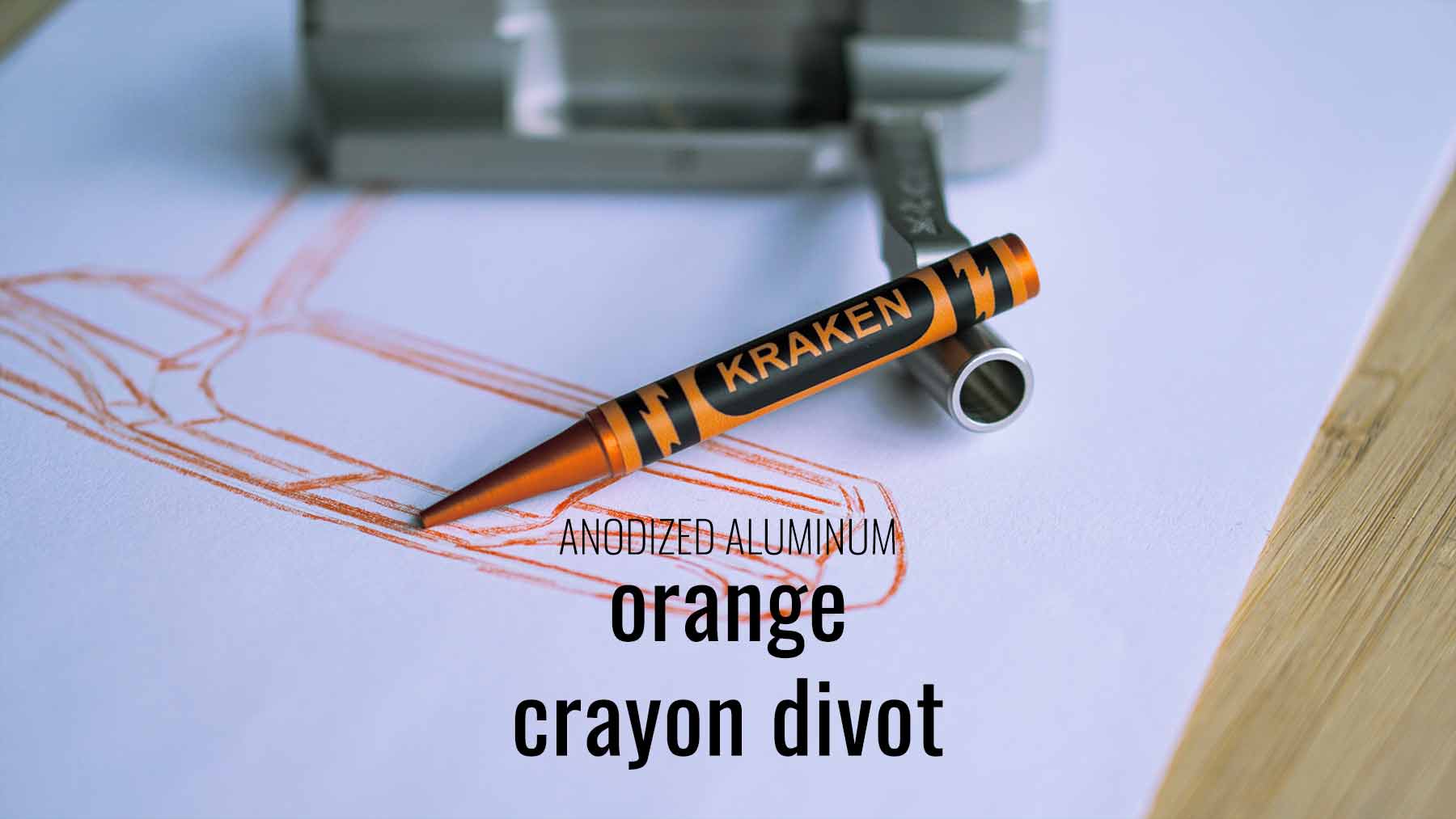 orange crayon divot tool