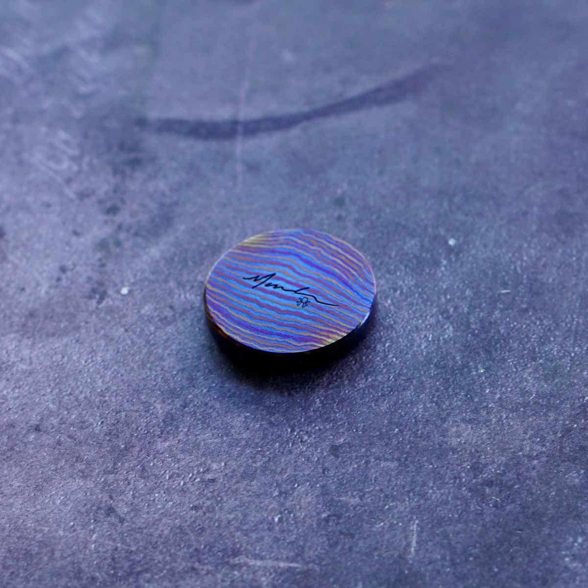 Timascus & Copper Kraken Round Ball Marker