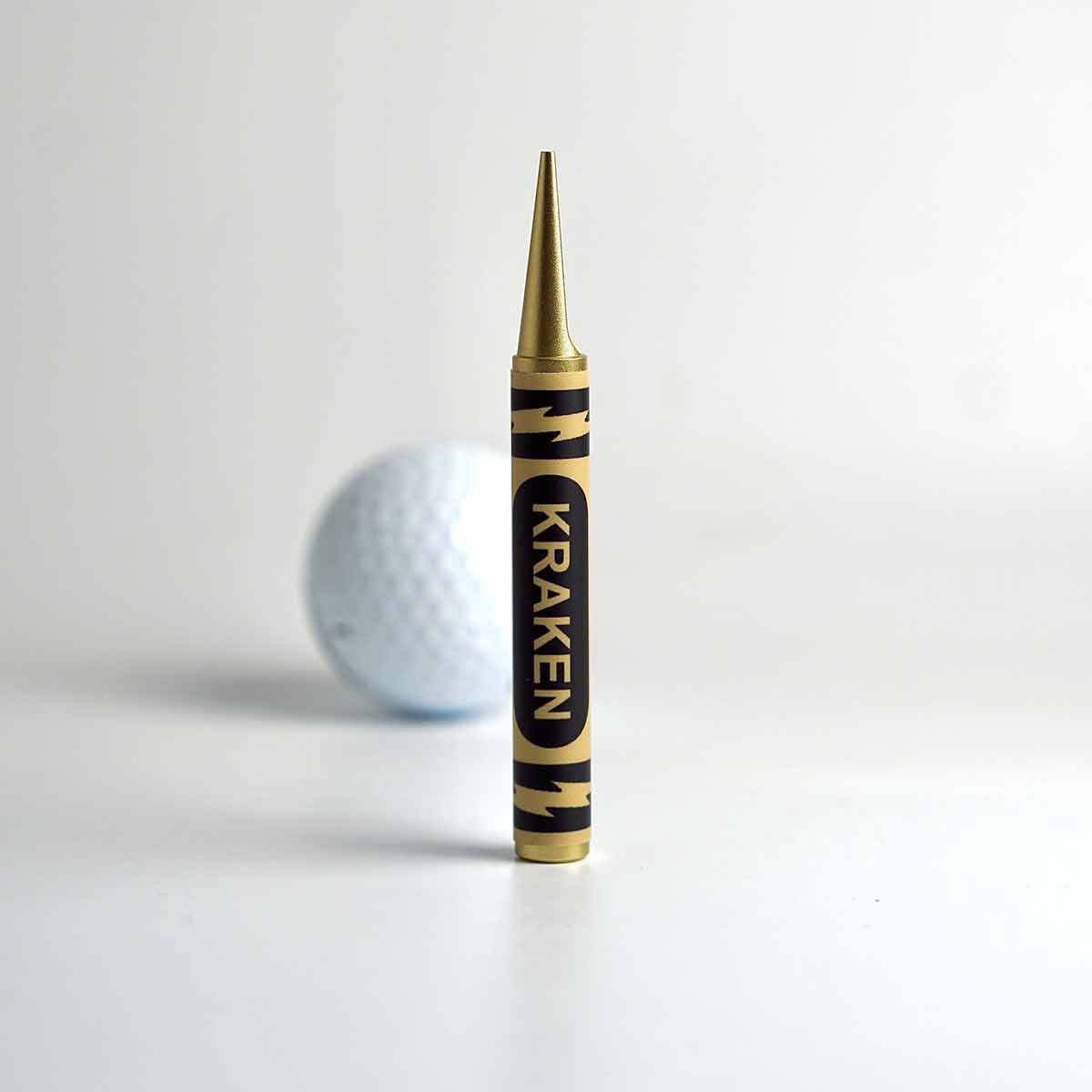 Yips Yellow Crayon Golf Divot Tool