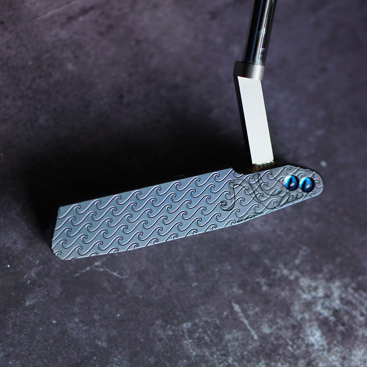 4.0 Bourne Putter - Blued Carbon Steel Koi with $100 Bill Inlay