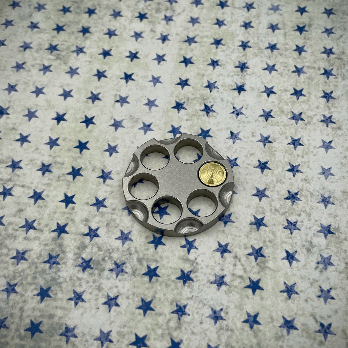 Revolver Barrel Ball Marker - Stainless Steel with Brass Inlay